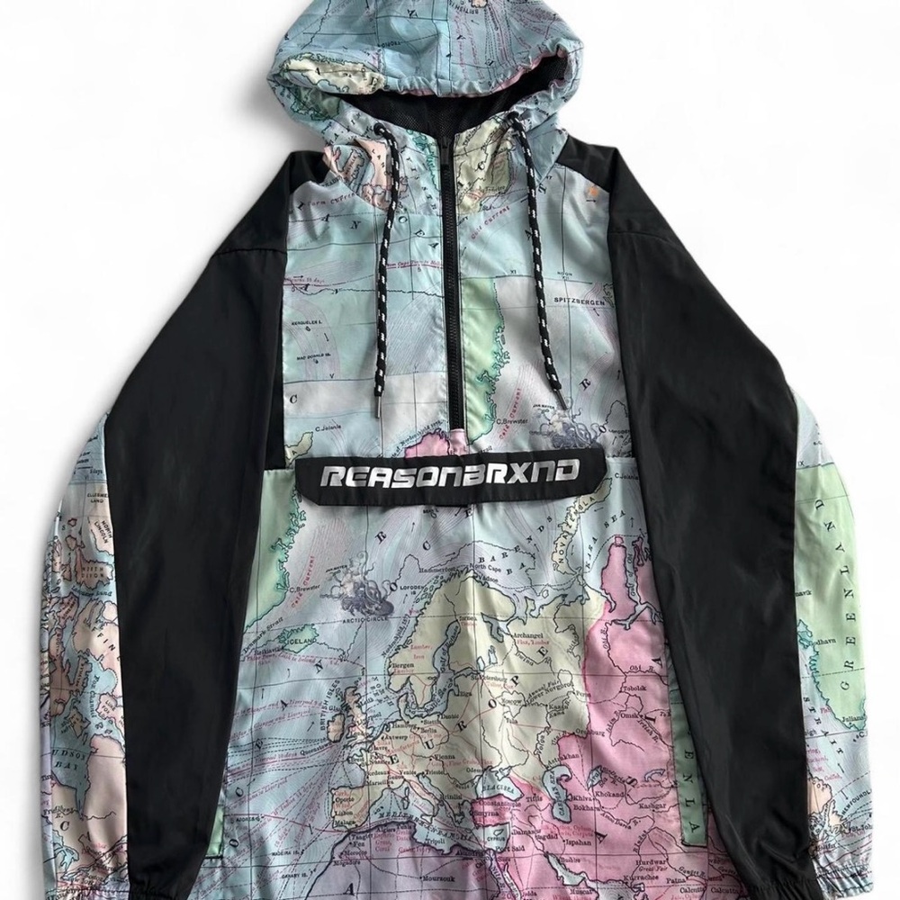Reason Multicolor Map Print Jacket - image 1